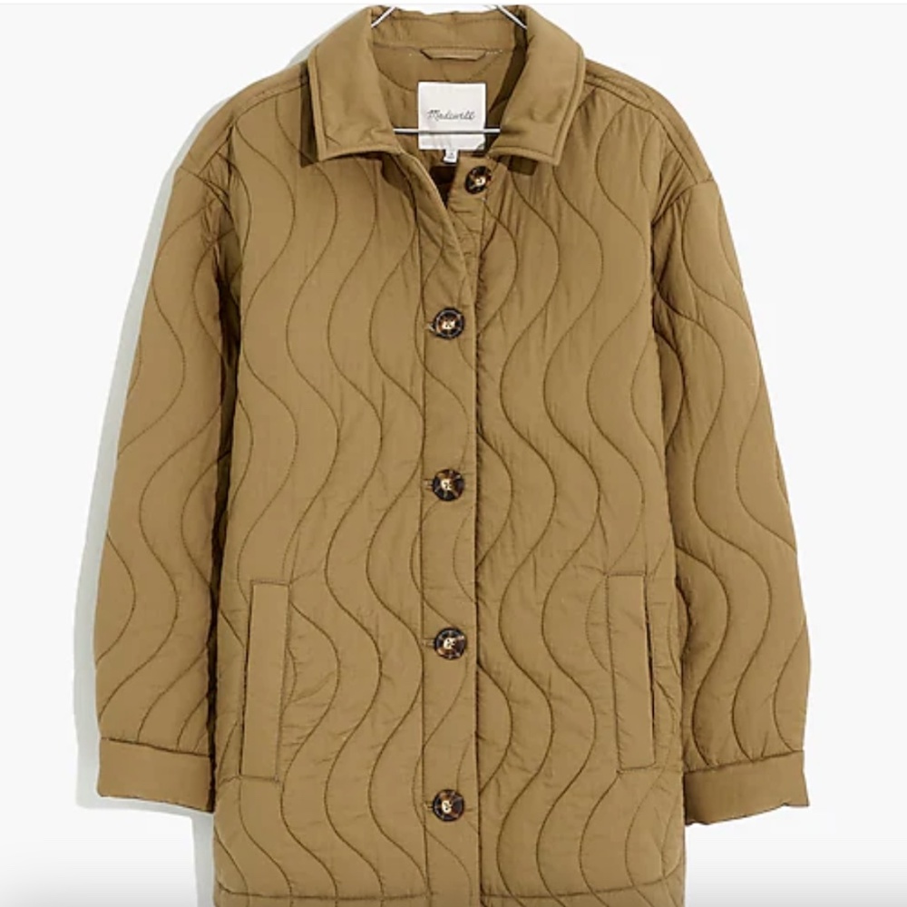 NWT Madewell Quilted Belrose Shirt-Jacket